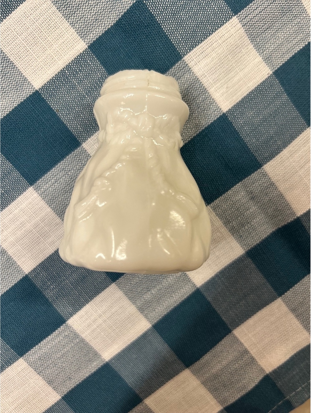 Vintage Northwood "Bow & Tassel" White Milk Glass Salt Shaker (EAPG Era)